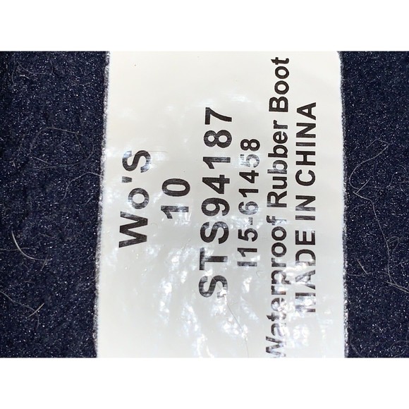 Sperry Womens 10 Blue Top Sider Saltwater Plaid Duck Boot STS94187 Rubber - Picture 8 of 8